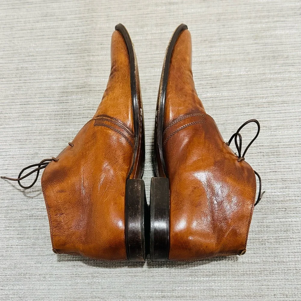 Russell & Bromley Boots‎ Men 8 Brown Leather Chukka Desert Ankle Dress Shoes